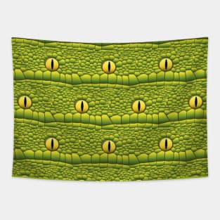 Reptile Eyes And Skin Pattern Tapestry