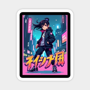 Dynamic Anime Vibes: A Journey of Color and Emotion Magnet