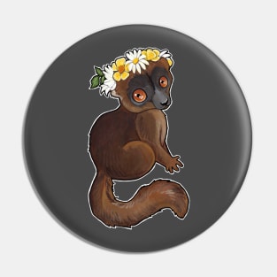 Brown lemur Pin