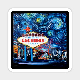 van Gogh Never Saw Vegas Magnet