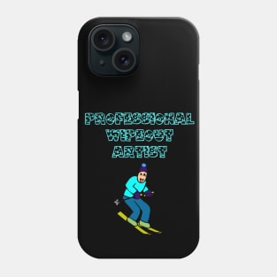 Professional Wipeout Artist, new year downhill skiing, downhill skiing, slalom skiing Phone Case