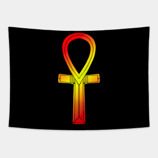 Ankh - Fire Gradient Tapestry