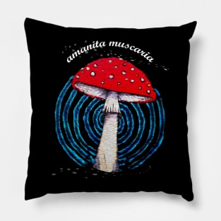 Amanita Muscaria Mushroom Pillow