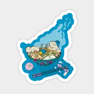 Ramen onsen manatee Magnet