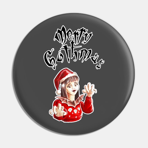 Merry gothmas creepy New year Pin by Cleyvonslay