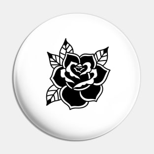 American Traditional Rose Pin