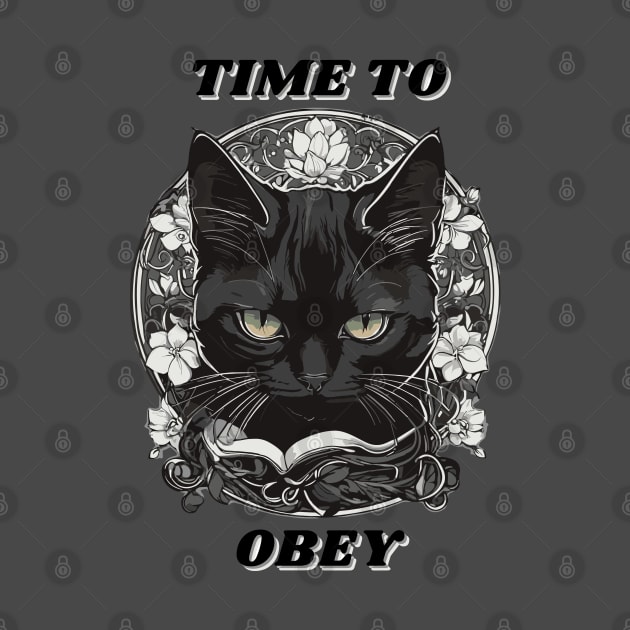 Time to Obey - Black Cat by Occultix