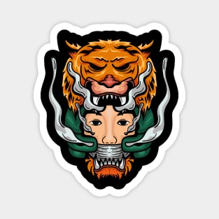 Geisha Tiger Magnet