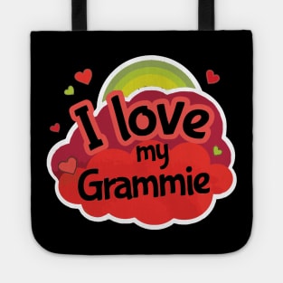 I love my grammie, grandma gift Tote