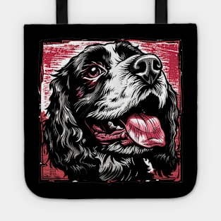 Retro Art English Cocker Spaniel Dog Lover Tote