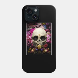 cranium flowers Phone Case