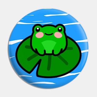 Cute Frog in The Pond Pin