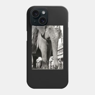 Vintage Photography Giant Indian Elephant Phone Case