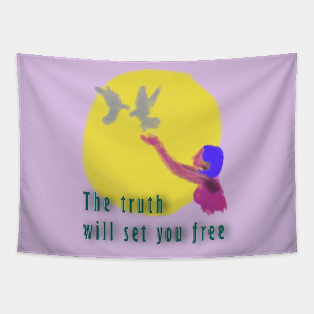 The truth will set you free Tapestry by djmrice