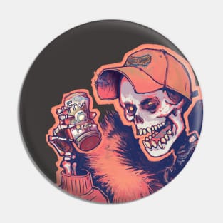 Skeleton Cheers Sunglow Pin