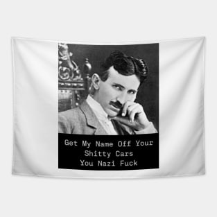 Funny Nikola Tesla Meme Tapestry