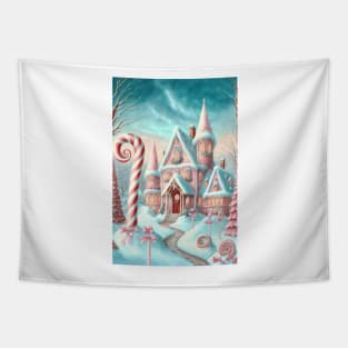 Christmas Fairytale Land with Candy Canes! Tapestry