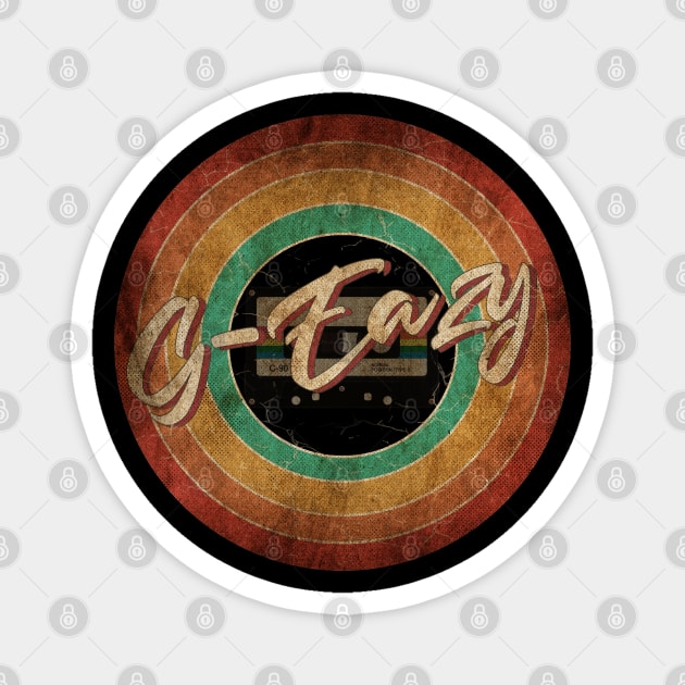 G-Eazy Vintage Circle Art Magnet by antongg