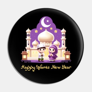 Happy Islamic New Year Pin