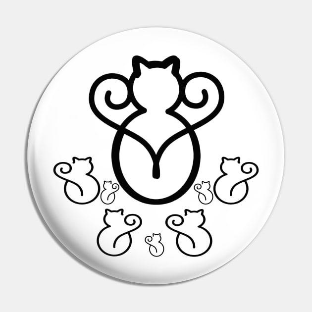 Meow Family Pin by anggun