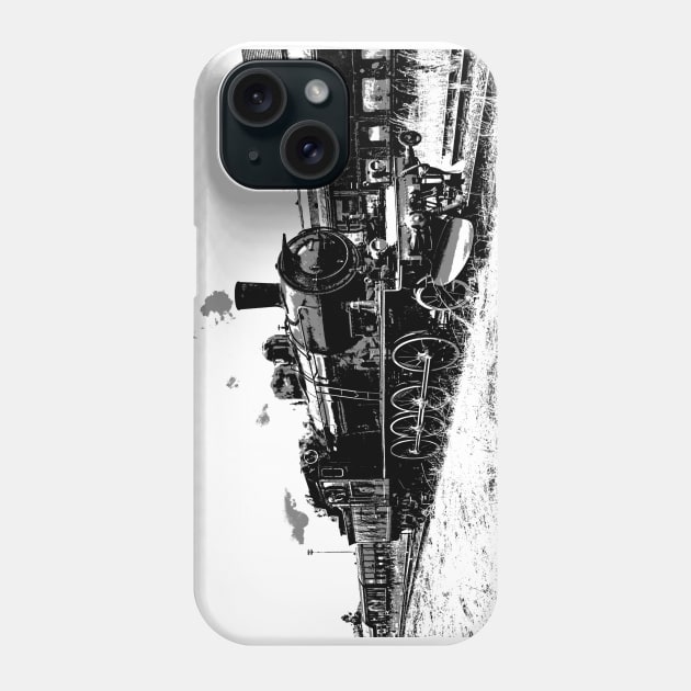 Riding the Rails - Vintage Steam Train Phone Case by Highseller