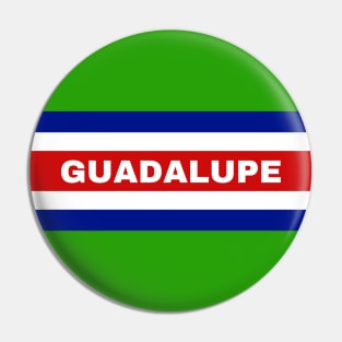 Guadalupe City in Costa Rican Flag Colors Pin