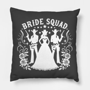 Bride Squad Cowgirl Bachelorette Pillow