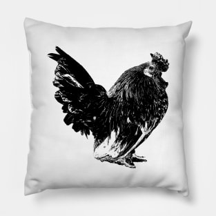 chicken, animal, poultry, farm, agriculture, feathers, plumage, livestock, farm animal, nature Pillow