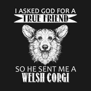 Welsh Corgi T-shirt - Welsh Corgi True Friend T-Shirt