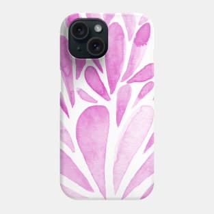 Watercolor artistic drops - pink Phone Case