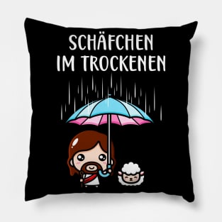 Schäfchen im Trockenen Jesus Christlich Fun Pillow