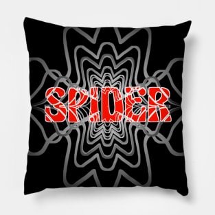 Spider Line Art Pillow