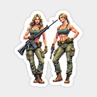 Military Women Magnet