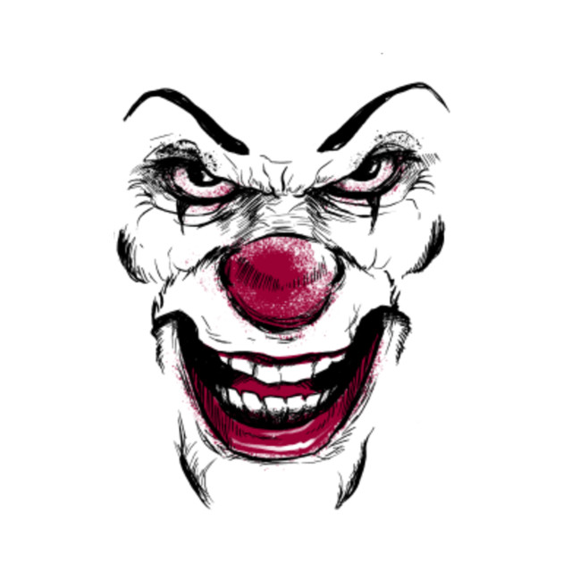 Clown Face - It - T-Shirt | TeePublic