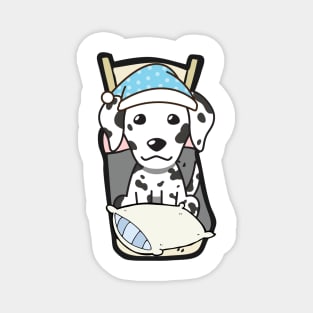 Cute dalmatian is going to bed Magnet