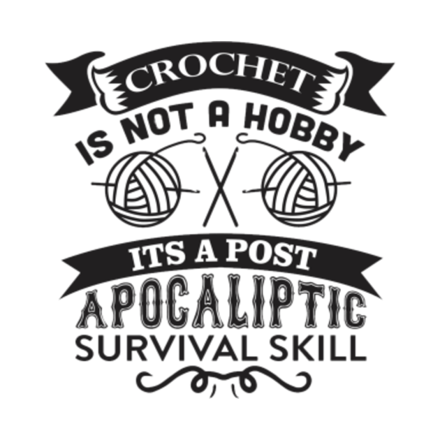 Crochet Quote and Saying. Crochet is not a hobby. Crochet Tapestry