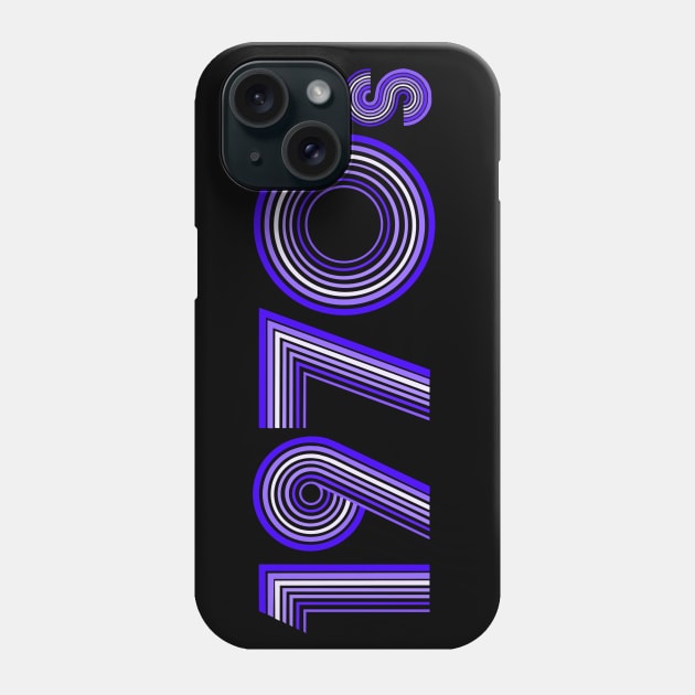 1970's Indigo Disco Font Phone Case by Art by Deborah Camp