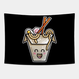 Kawaii Cute Ramen Noodles Takeaway Box Tapestry