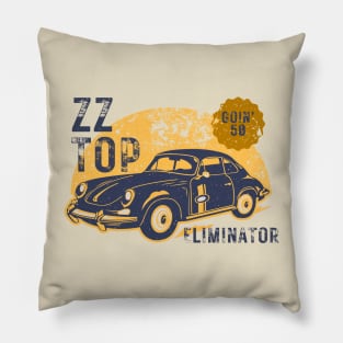 Zz Top - Eliminator // Art Work Logos Vintage Style Fan Art Designs Pillow