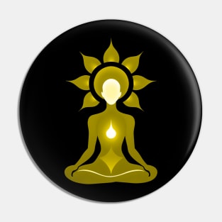 Aura Gold Meditation 07 Pin