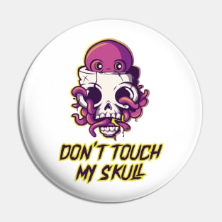 Colorful Octopus on Skull Gift Pin