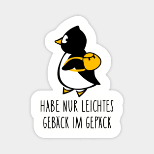 Funny penguin with backpack Magnet