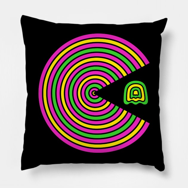 Psychedelic-Pac Pillow by krisren28