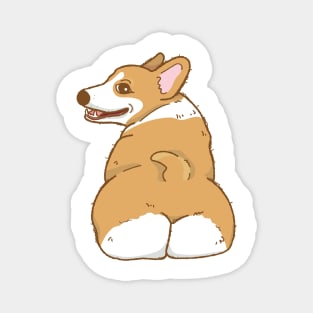 Corgi butt Funny dog Magnet