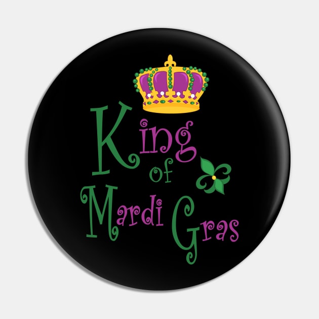 King of Mardi Gras Pin by PeppermintClover