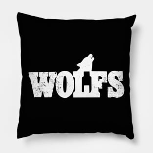 Retro Vintage Wolfs Gay Bar San Diego California Pillow