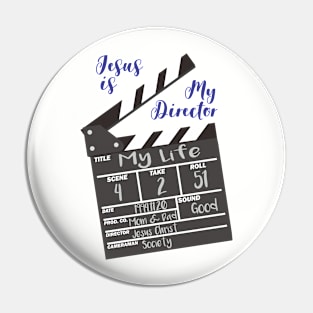 Jesus Is My Director Pin