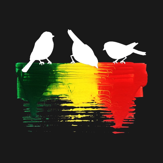 Three Little Birds Rasta Paint by LionTuff79