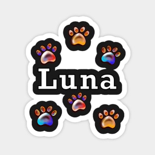 The best personalised dog gifts 2022 - Luna name Magnet