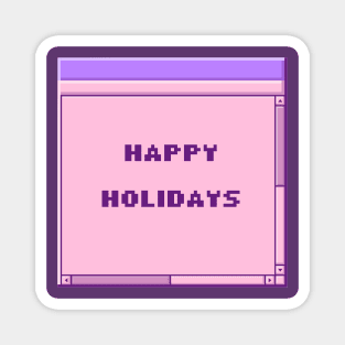 Windows95 Style Happy Holidays Magnet